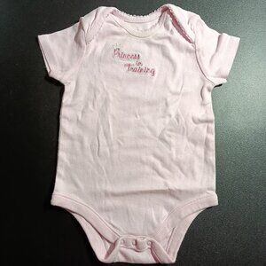 Rose Pink 1 piece 6-9M "Princess in Training"